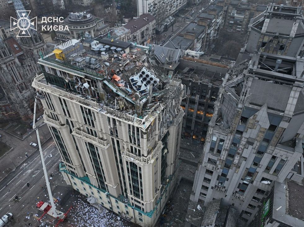 \u200bAftermath of a Russian missile attack
