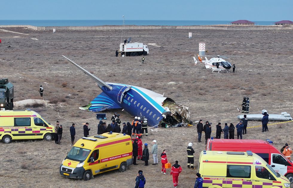 \u200bAftermath of \u200bAzerbaijan Airlines plane crash