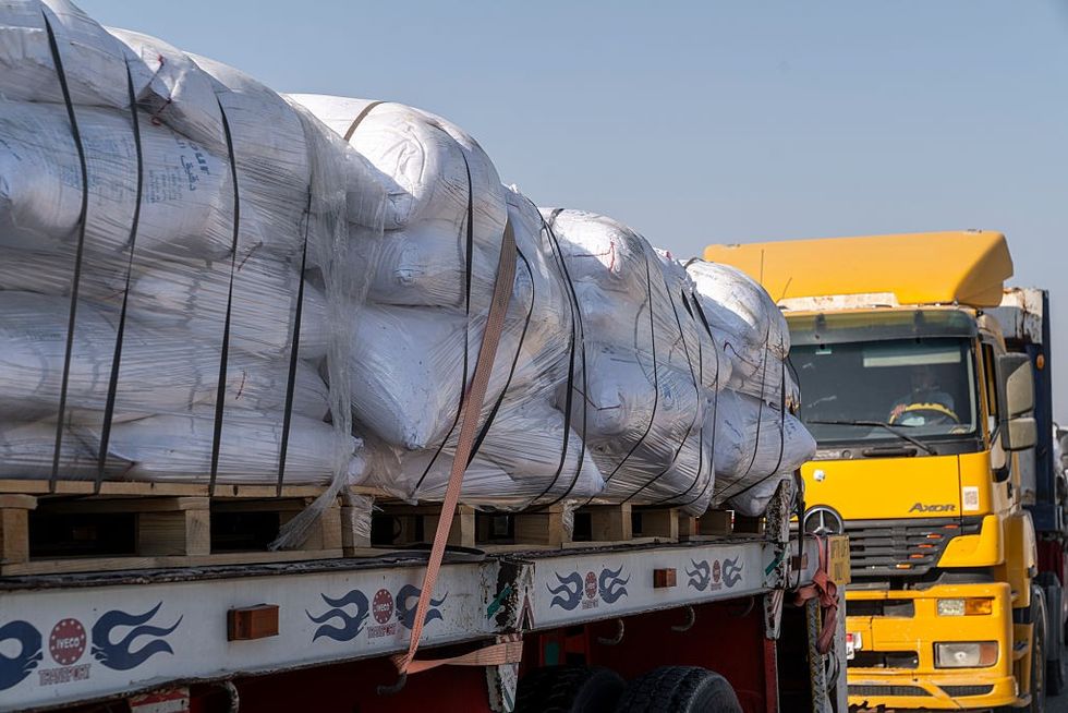 \u200bAid entering Gaza across the Rafah border