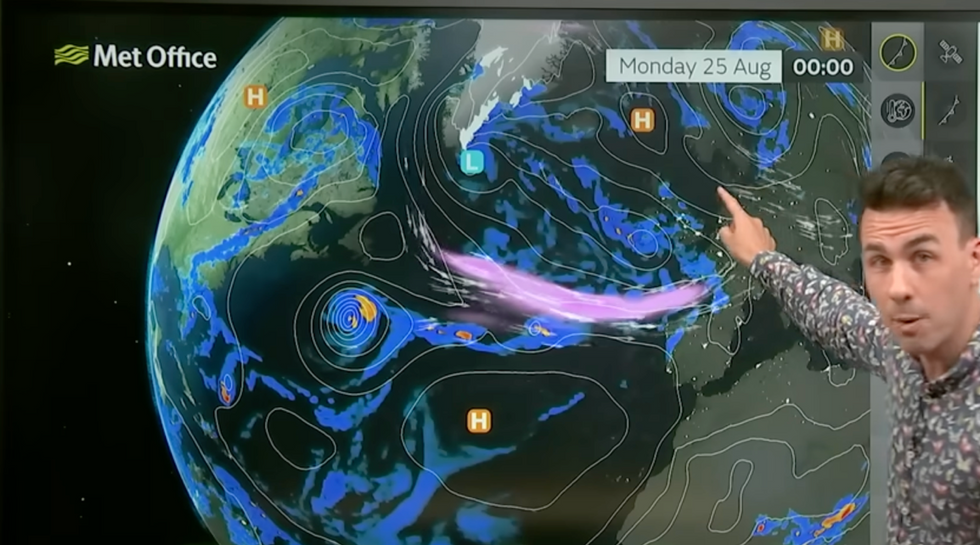 u200bAidan McGivern describes the arrival of Erin and its interaction with the jet stream