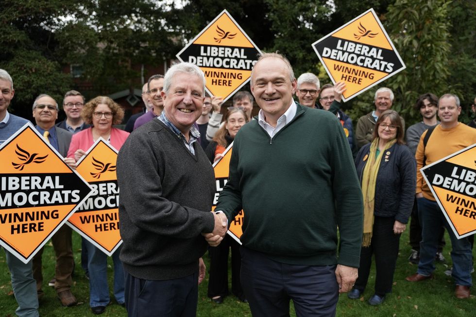 \u200bAlan Ashbery with party leader, Sir Ed Davey