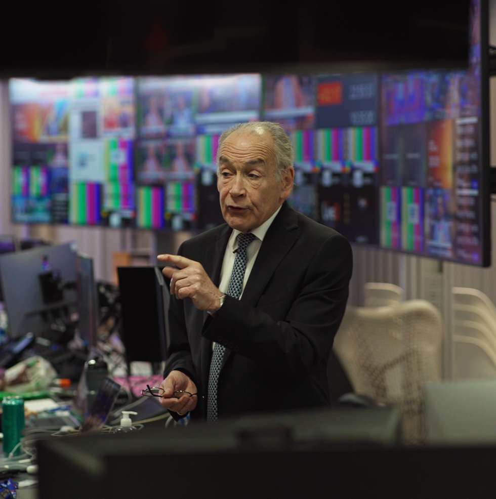 \u200bAlastair Stewart in the GB News office