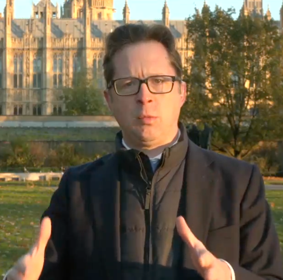 \u200bAlex Burghart speaking on the Covid inquiry on Friday morning