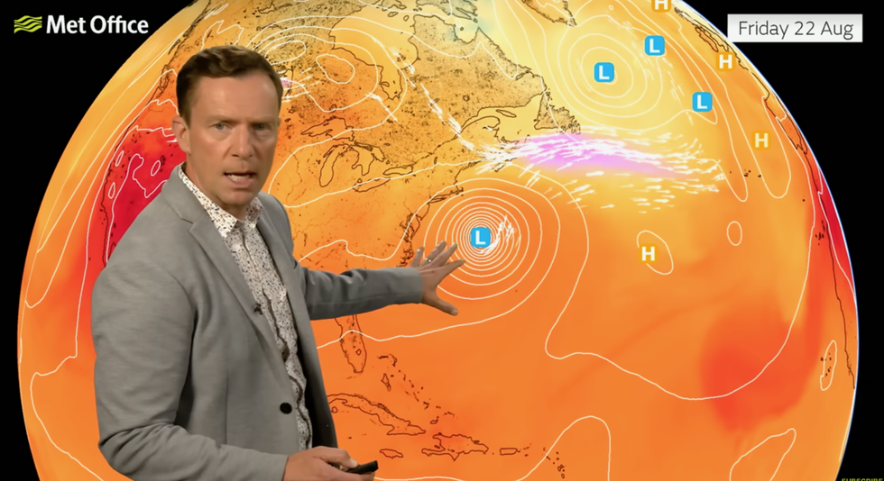 \u200bAlex Deakin plots path of Hurricane Erin
