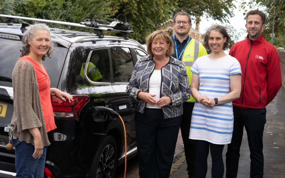 \u200bAlison Wilkie from North Berwick, alongside Kerbo Charge and Transport Secretary Fiona Hyslop