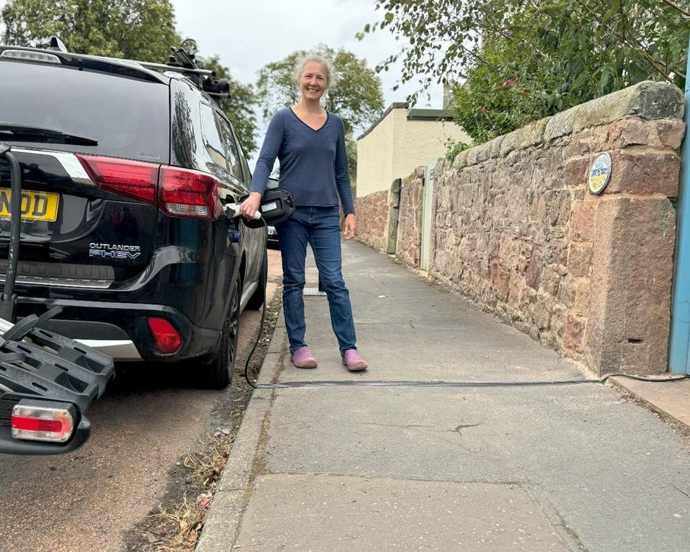 \u200bAlison Wilkie from North Berwick shows off her Kerbo Charge install
