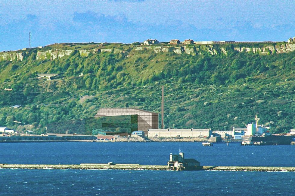 \u200bAn artist's rendition of what the incinerator would look like