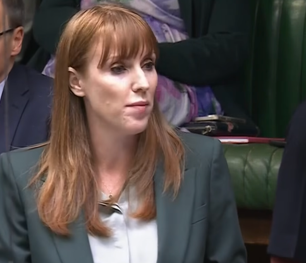 \u200bAngela Rayner giving her resignation speech in the House of Commons