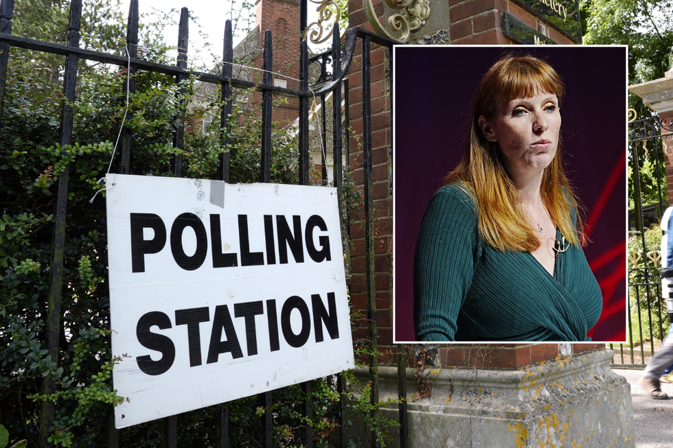 \u200bAngela Rayner, polling station