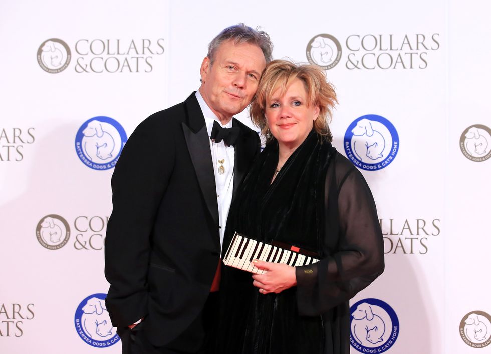 \u200bAnthony Head and partner Sarah Fisher