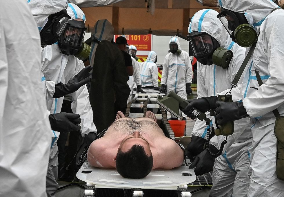 \u200bAnti-radiation drills at Zaporizhzhia
