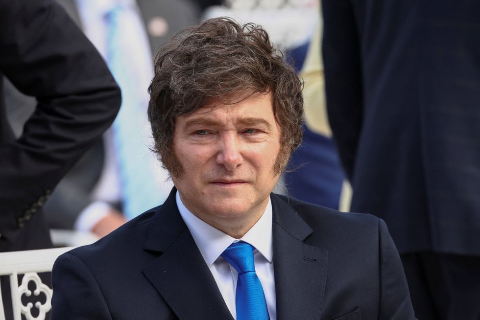 \u200bArgentina's President Javier Milei attended the ceremony at the White House