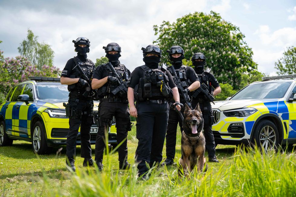 \u200bArmed officers from Northamptonshire Police