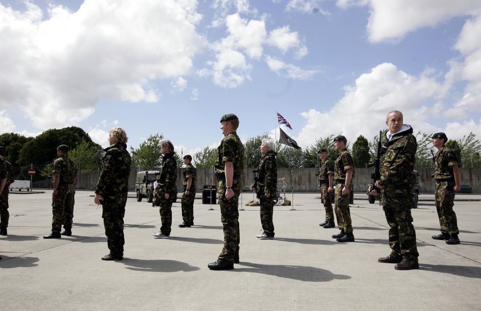 \u200bArmy drill (stock footage)