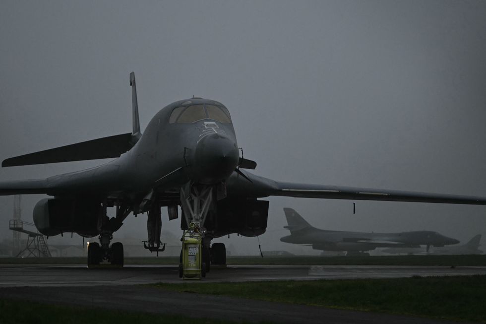 \u200bB1 Lancer bombers have been landing on RAF Fairford over the weekend