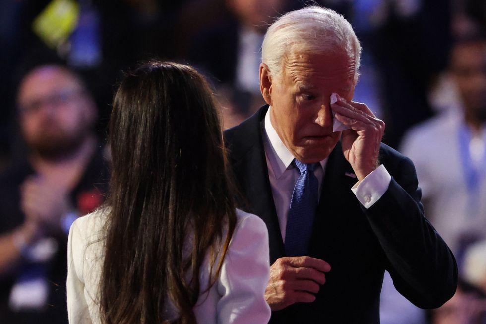 \u200bBiden was tearful after listening to Ashley Biden's speech