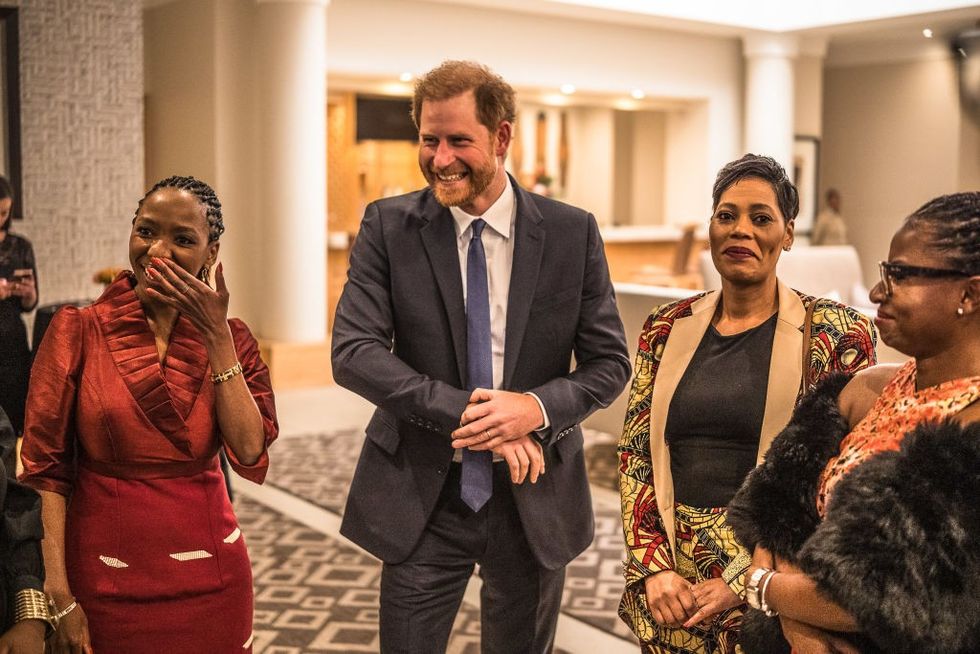 \u200bBoard chairwoman Dr Sophie Chandauka MBE and Prince Harry, Duke of Sussex
