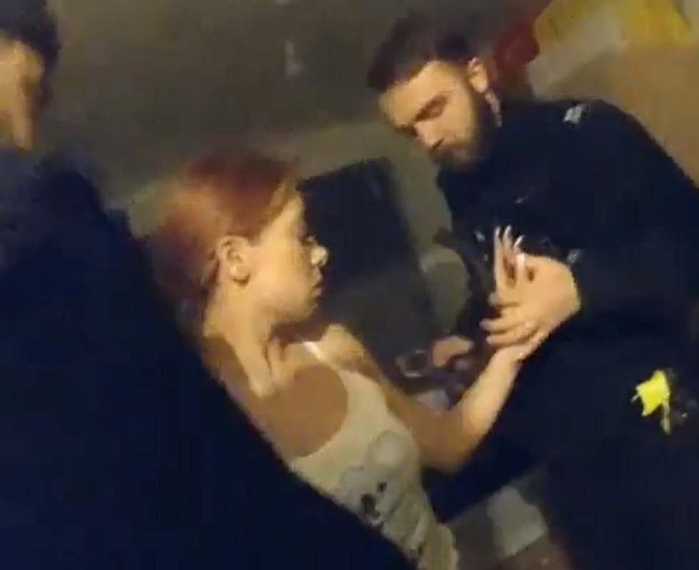 \u200bBody camera footage of Betts-Ramsey getting arrested