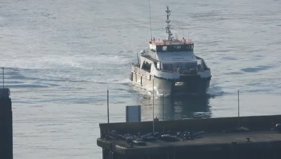 \u200bBorder Force vessel arrives in Dover