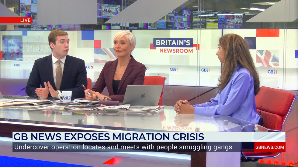 \u200bBraverman joined Charlie Peters and Dawn Neesom on GB News