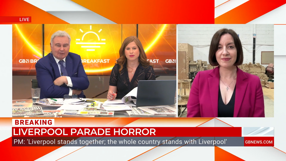 \u200bBridget Phillipson joined Eamonn Holmes and Emily Carver on GB News
