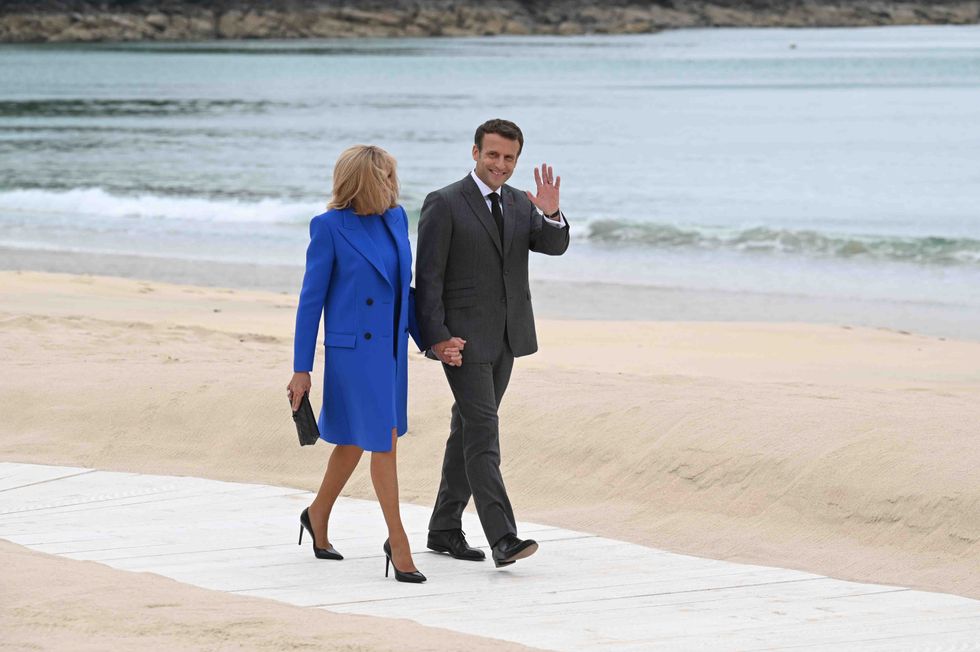 \u200bBrigitte Macron and her husband Emmanuel