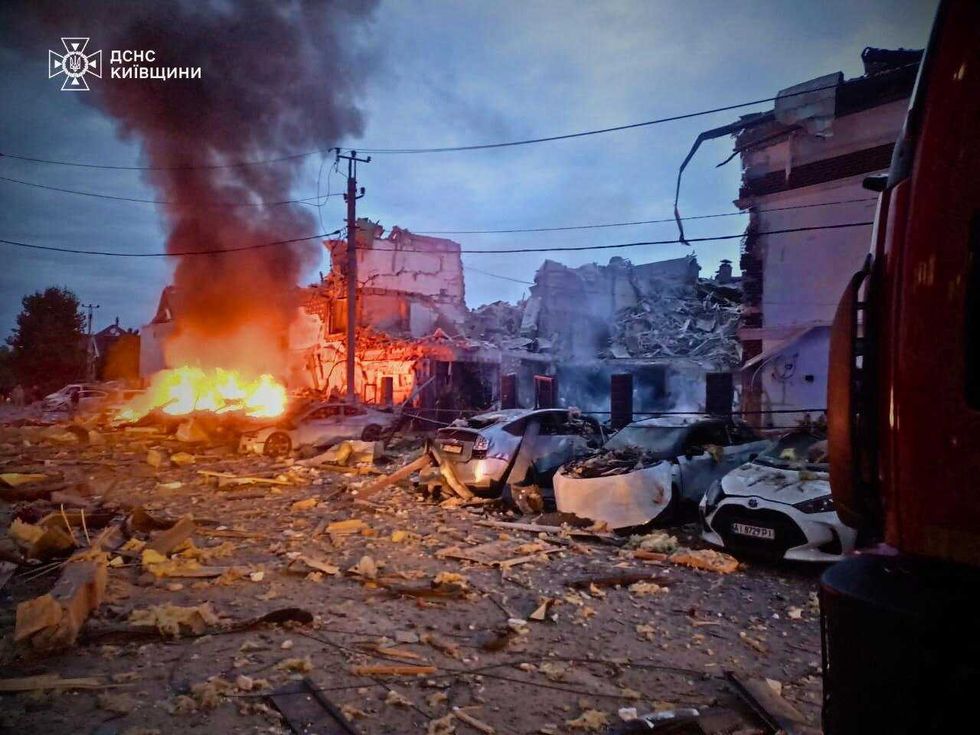 \u200bBuildings have been turned into rubble as Ukraine is battered by missiles and drones
