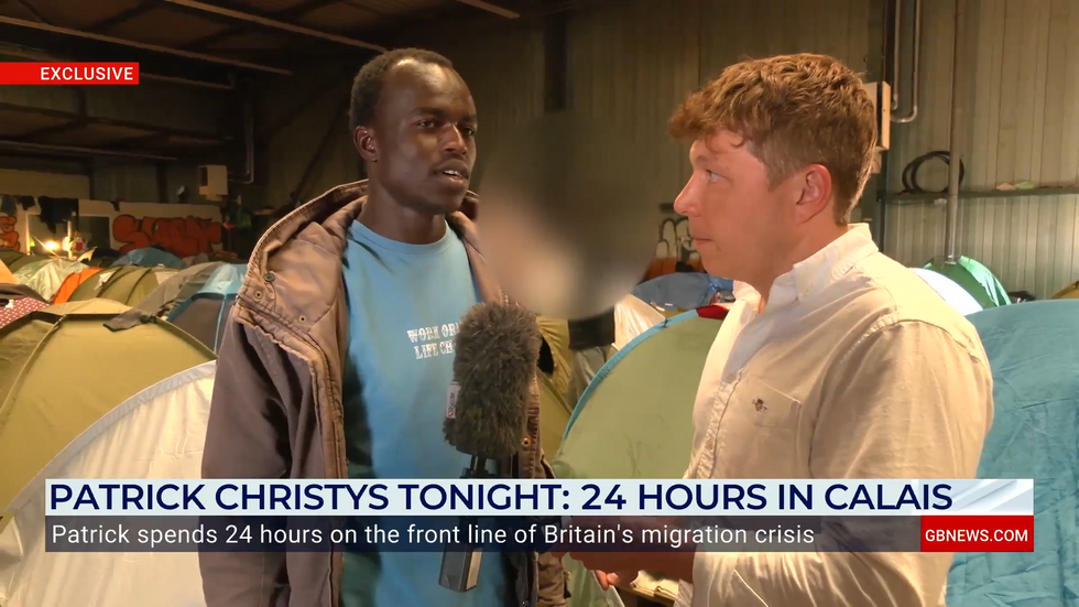\u200bCalais migrants speak to Patrick Christys