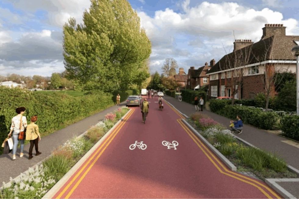 \u200bCambridge has installed England's first 'cycle street' to encourage people to ditch their vehicles