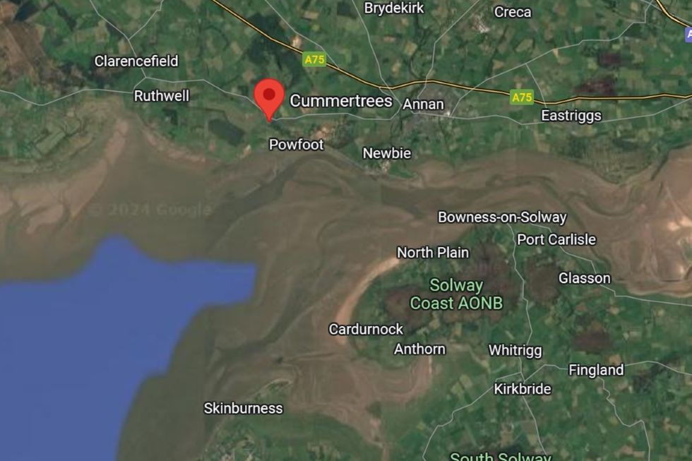 \u200bCampbell got into difficulty near Cummertrees, in Dumfries and Galloway