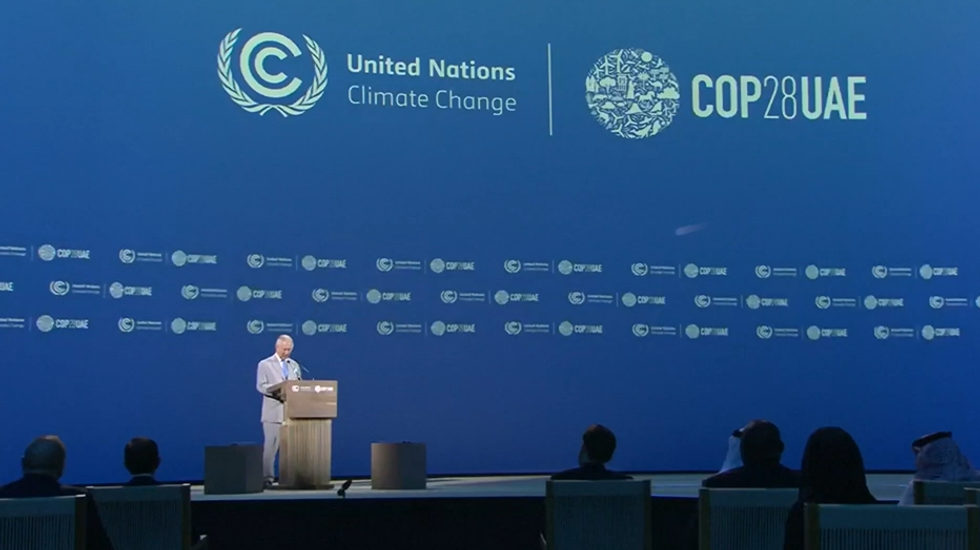 \u200bCharles spoke to world leaders at the summit in Dubai, UAE