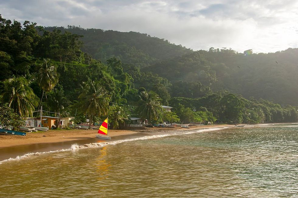 \u200b\u200bCharlotteville, na ilha caribenha de Tobago, é conhecida por suas praias