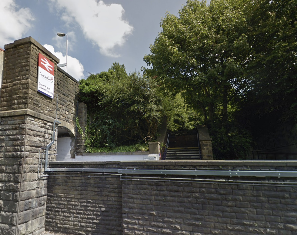\u200bChurch and Oswaldtwistle Station near Accrington