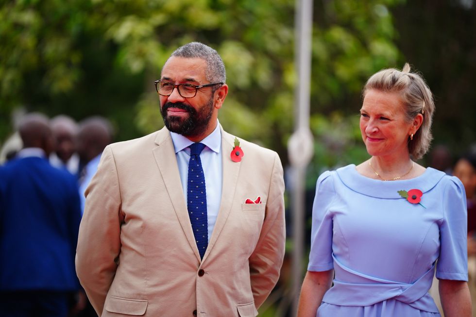 \u200bCleverly with his wife Susie