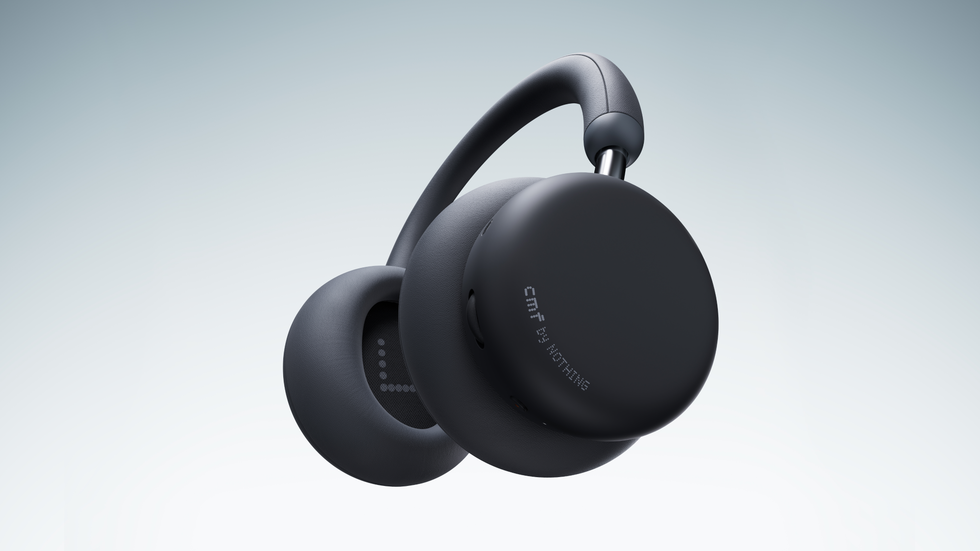 \u200bCMF Headphone Pro in black on a plain background