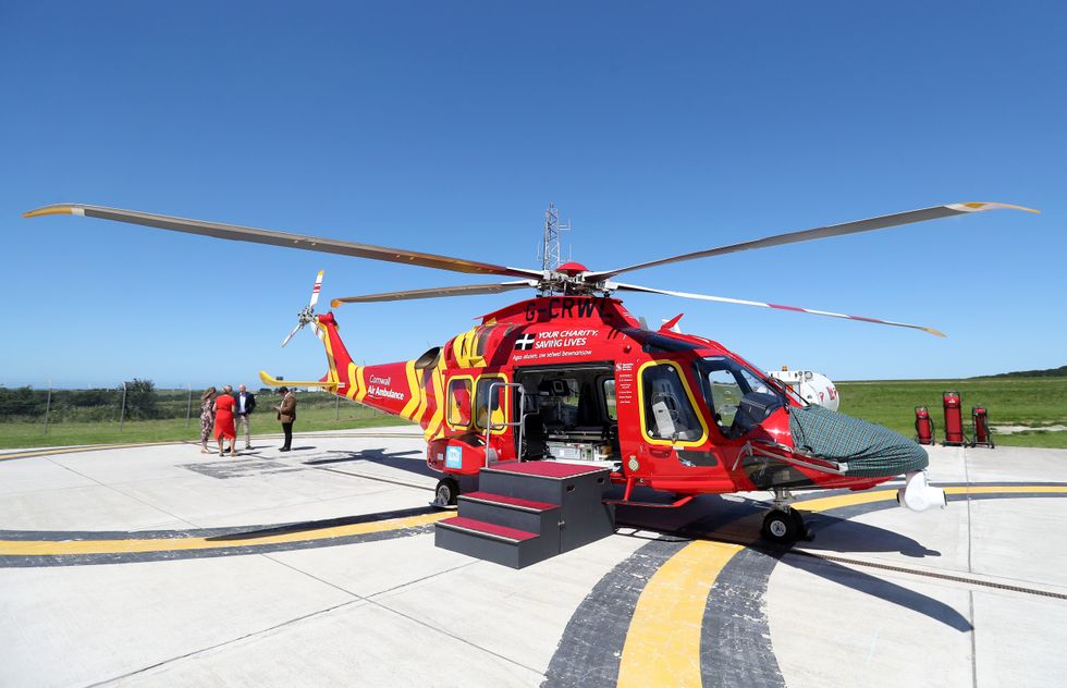 \u200bCornwall Air Ambulance attended the scene