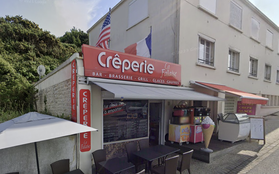 \u200bCreperie la Falaise in Vierville-sur-Mer in Normandy