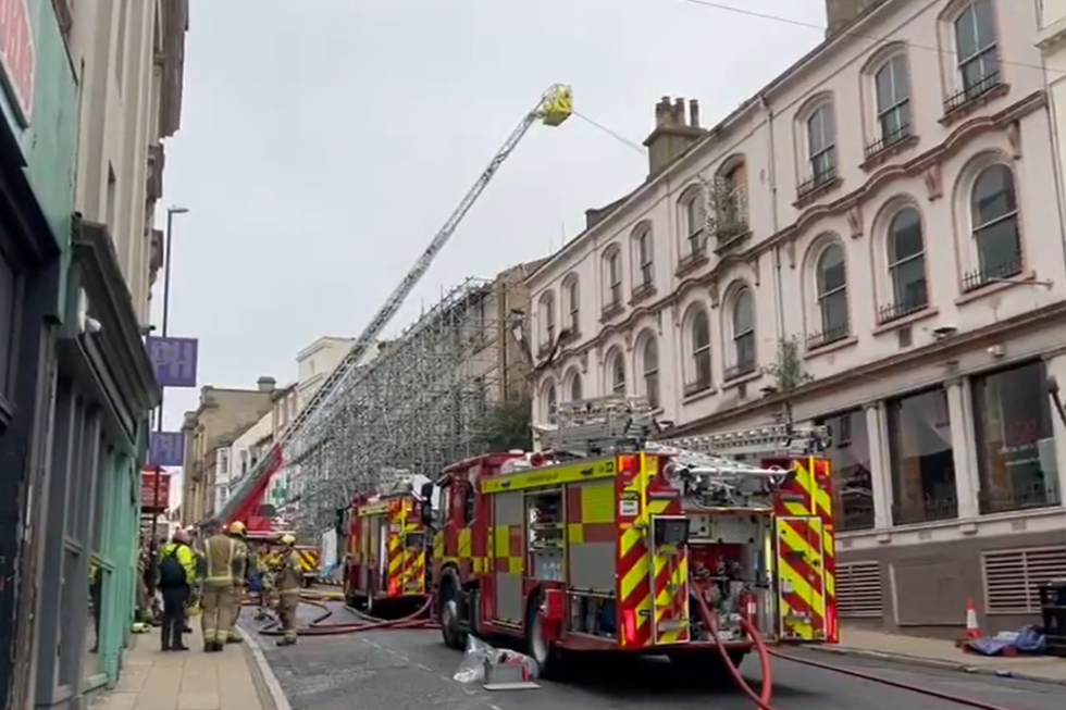 \u200bCrews at the site in Northampton town centre