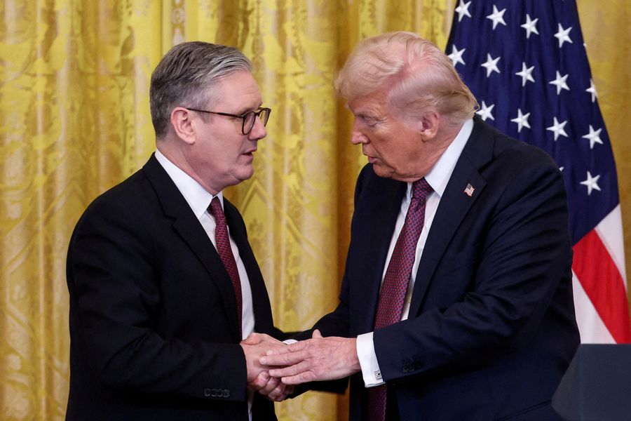 \u200bd Trump and British Prime Minister Keir Starmer