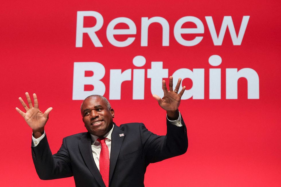 \u200bDavid Lammy speaking at the Labour Party Conference