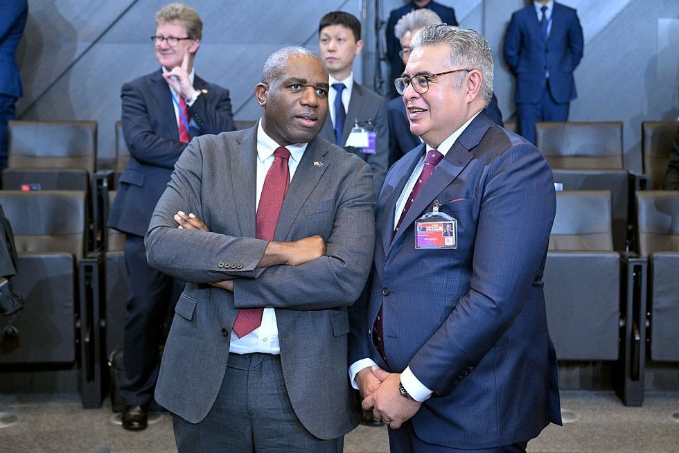 \u200bDavid Lammy with New Zealand's Foreign Minister Winston Peters