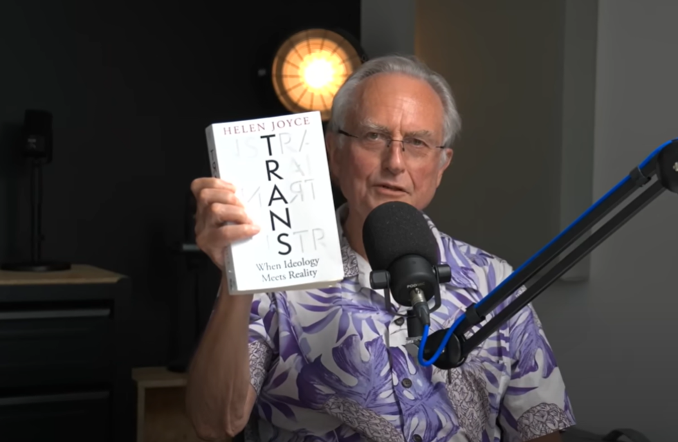 \u200bDawkins discussing Joyce's book Trans on his YouTube channel