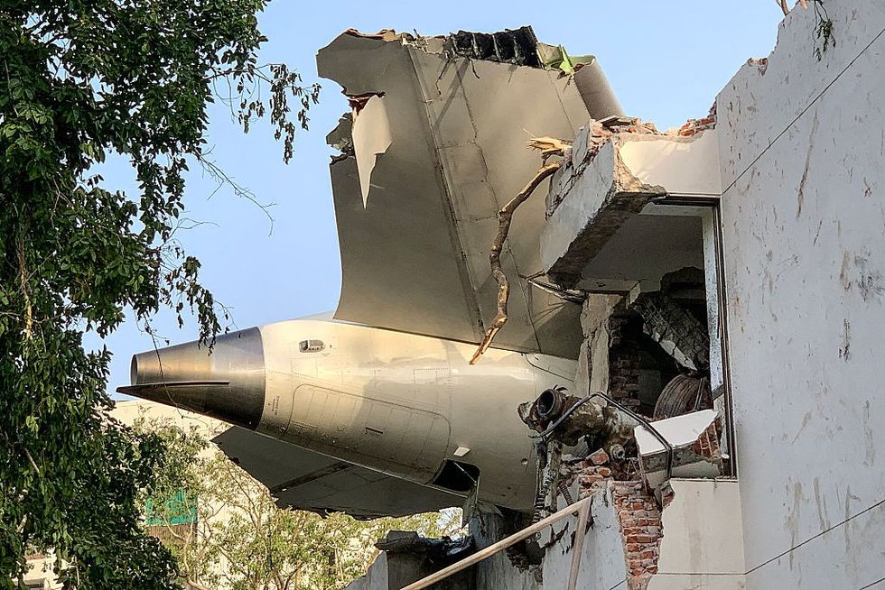 \u200bDebris crashed into the