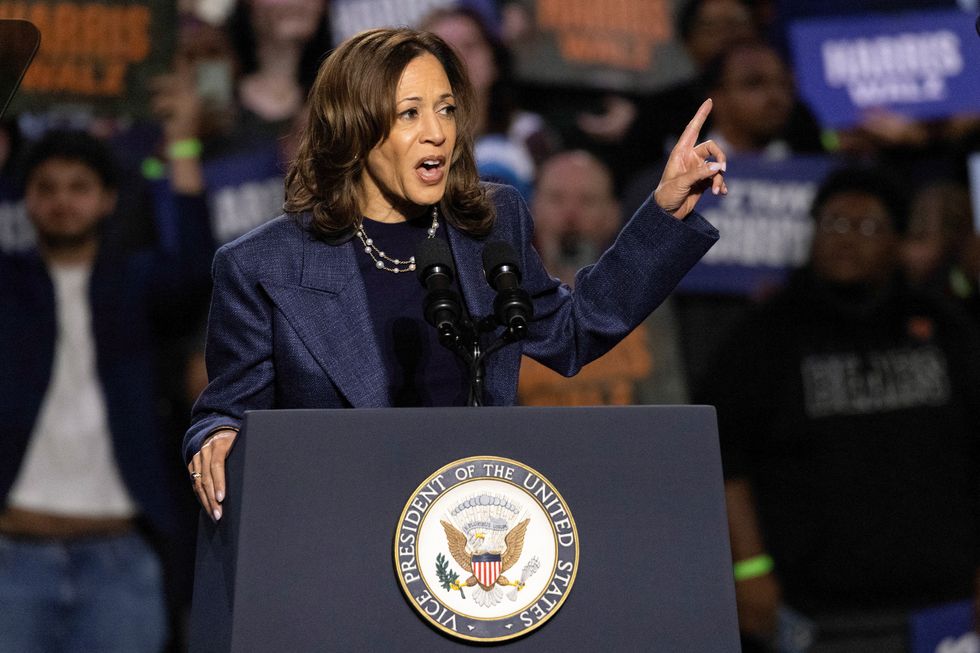 \u200bDemocratic presidential nominee U.S. Vice President Kamala Harris