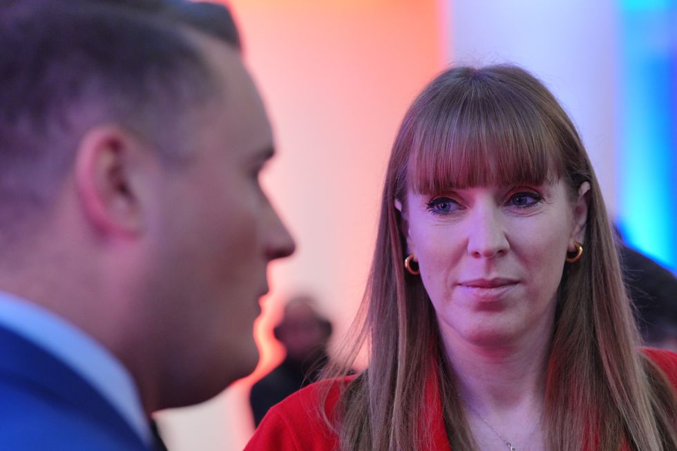 \u200bDeputy Prime Minister Angela Rayner talks with Health Secretary Wes Streeting