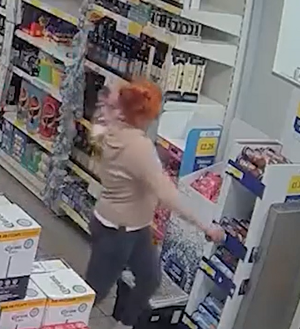 \u200bDodsworth launched the bottle at a Tesco worker