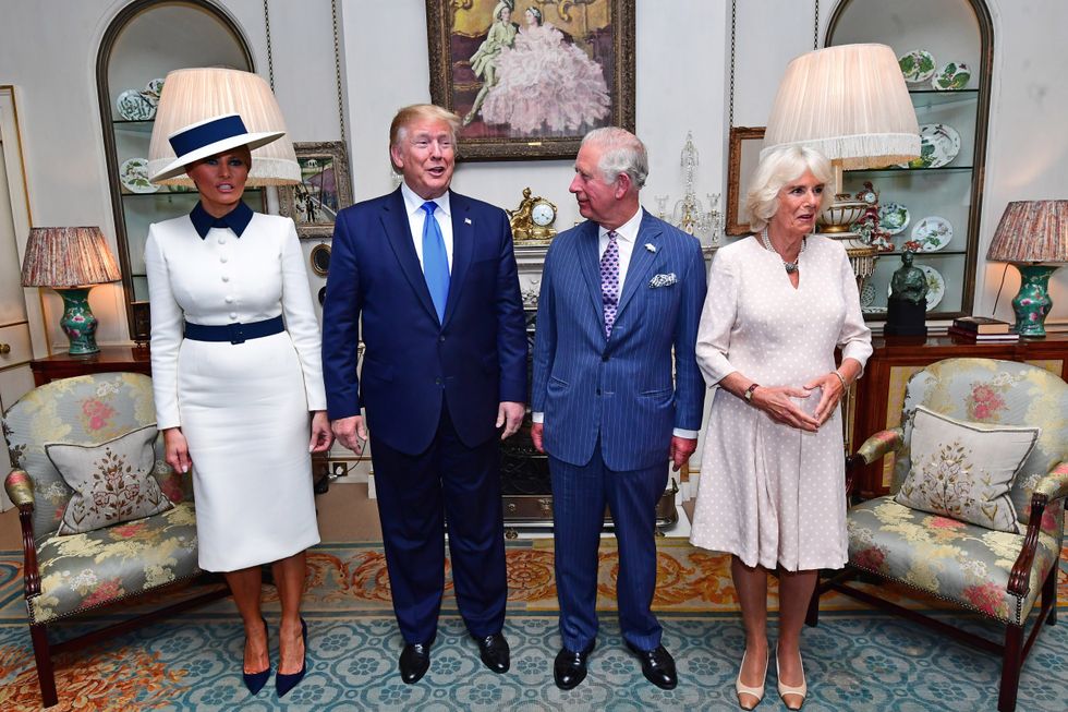 \u200bDonald and Melania Trump, King Charles, Queen Camilla