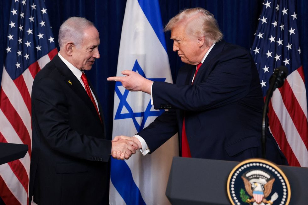 \u200bDonald Trump and Benjamin Netanyahu