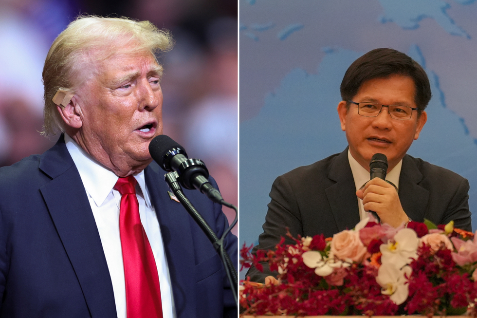 \u200bDonald Trump and Foreign Minister Lin Chia-lung