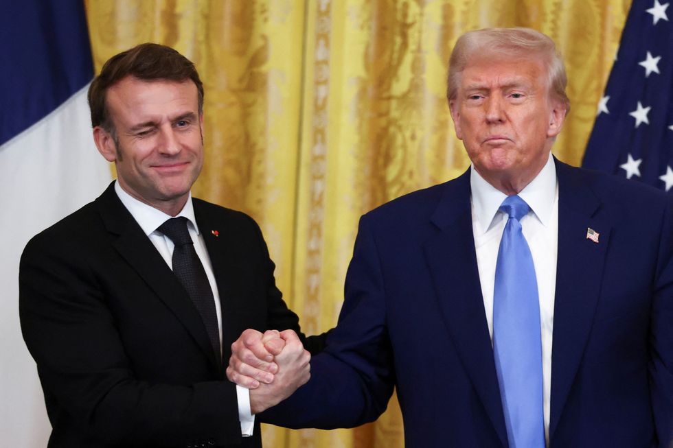 \u200bDonald Trump and French President Emmanuel Macron